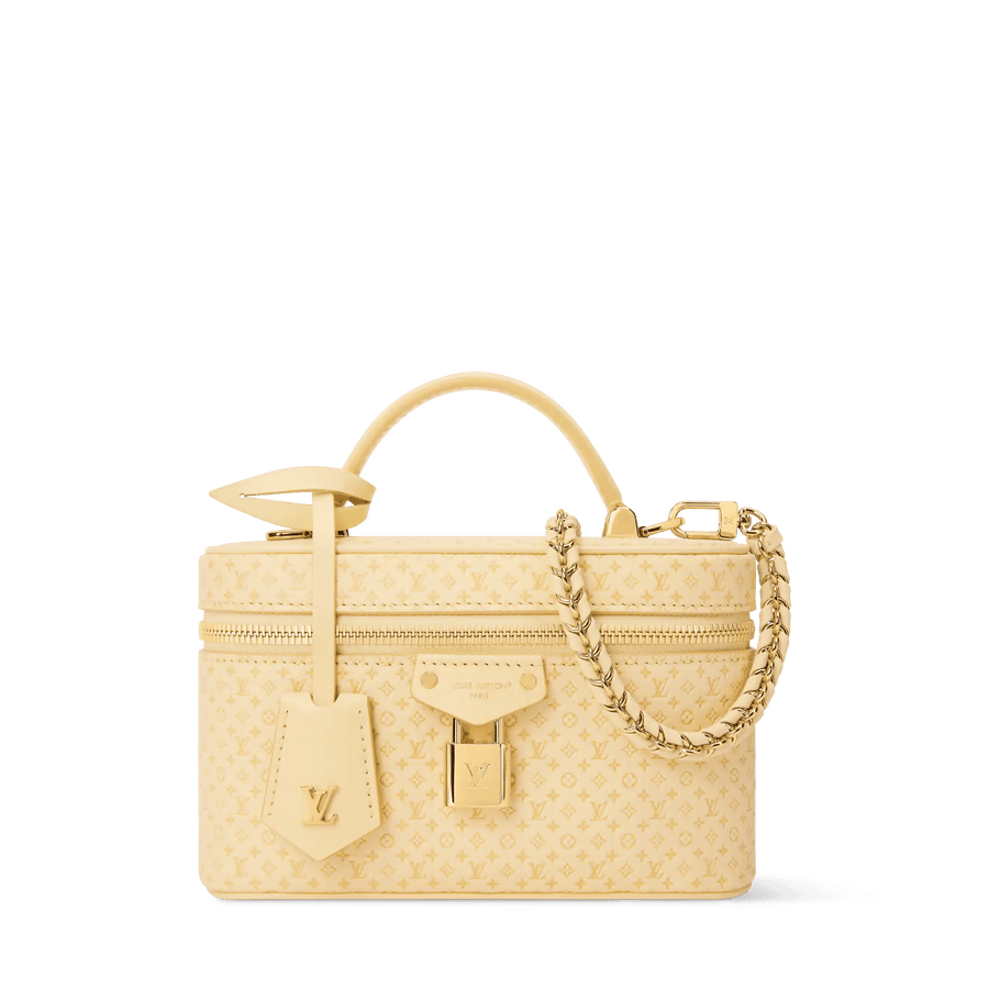 Vanity Chain Pouch Banana Calfskin Leather Chain Wallet M29051