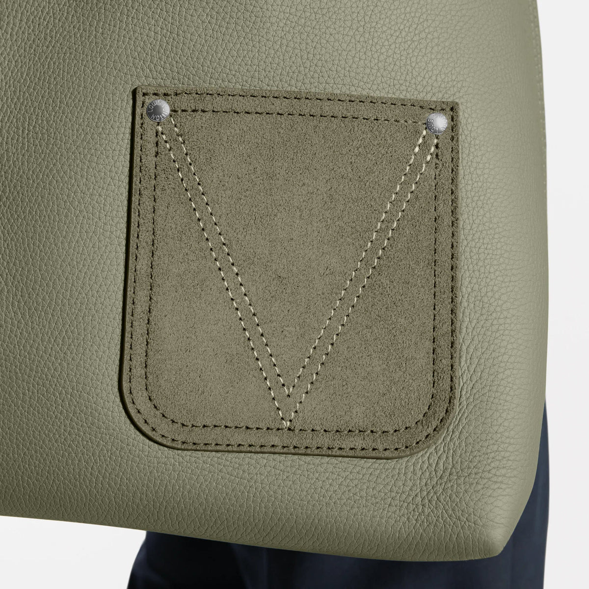 Verso Hobo LV Touch Calfskin Khaki
