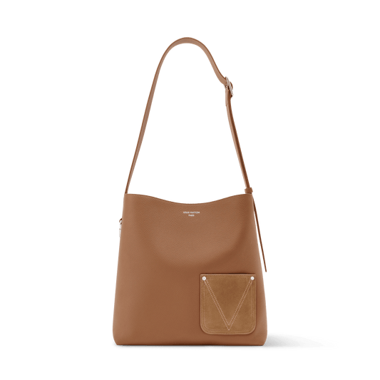 Verso Hobo LV Touch Calfskin Leather Tan