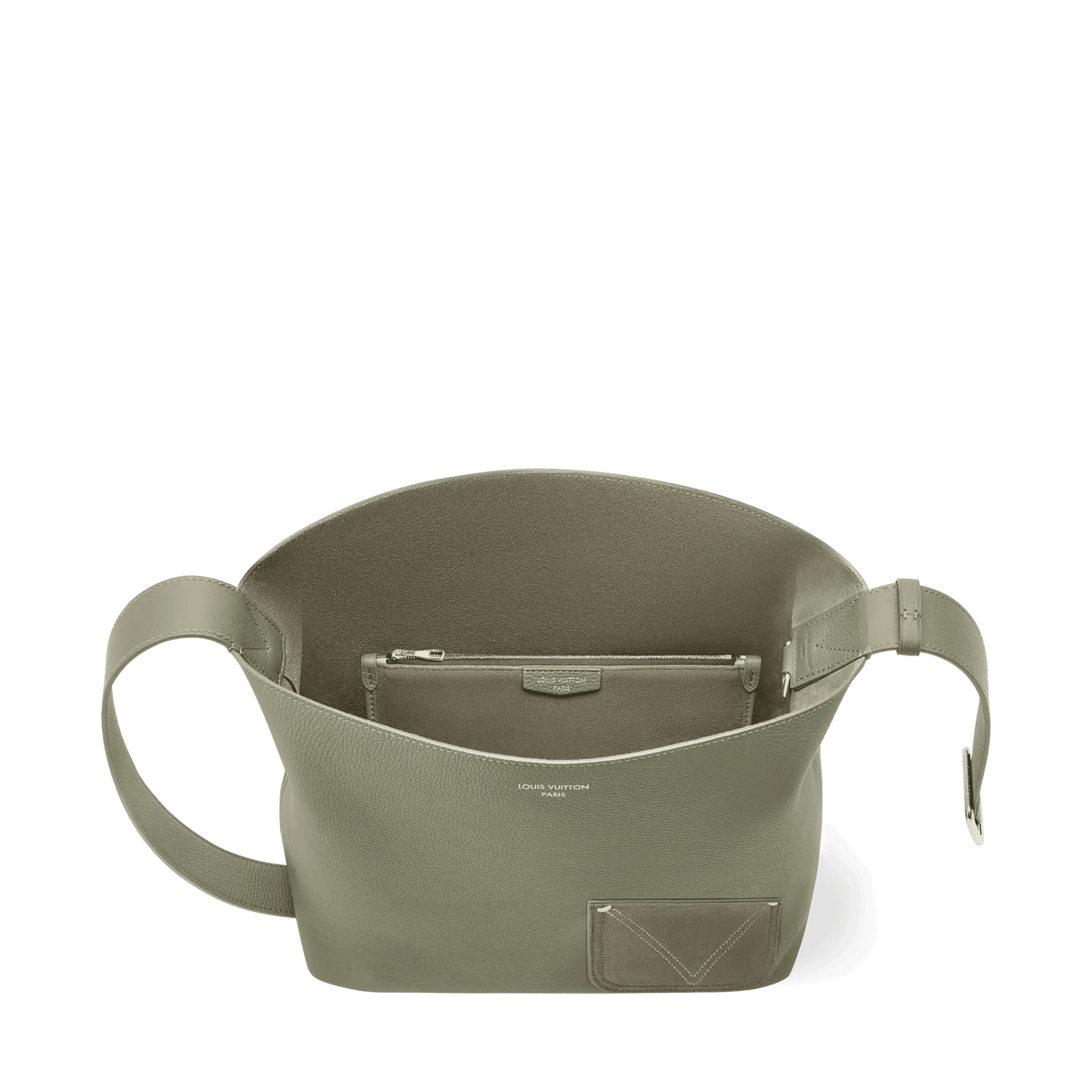 Verso Hobo LV Touch Calfskin Khaki