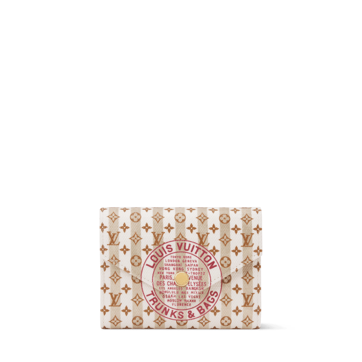 Victorine Minigram Canvas Compact Wallet M29024