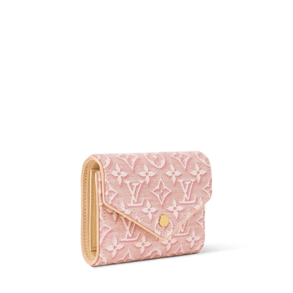 Victorine Monogram Emblème Jacquard Compact Wallet M2A151