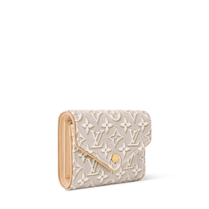 Victorine Monogram Emblème Jacquard Compact Wallet M2A152