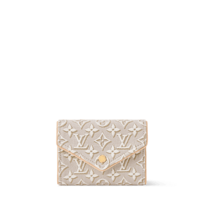 Victorine Monogram Emblème Jacquard Compact Wallet M2A152