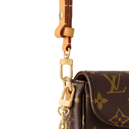 On Chain Ivy Monogram Canvas Chain Wallet