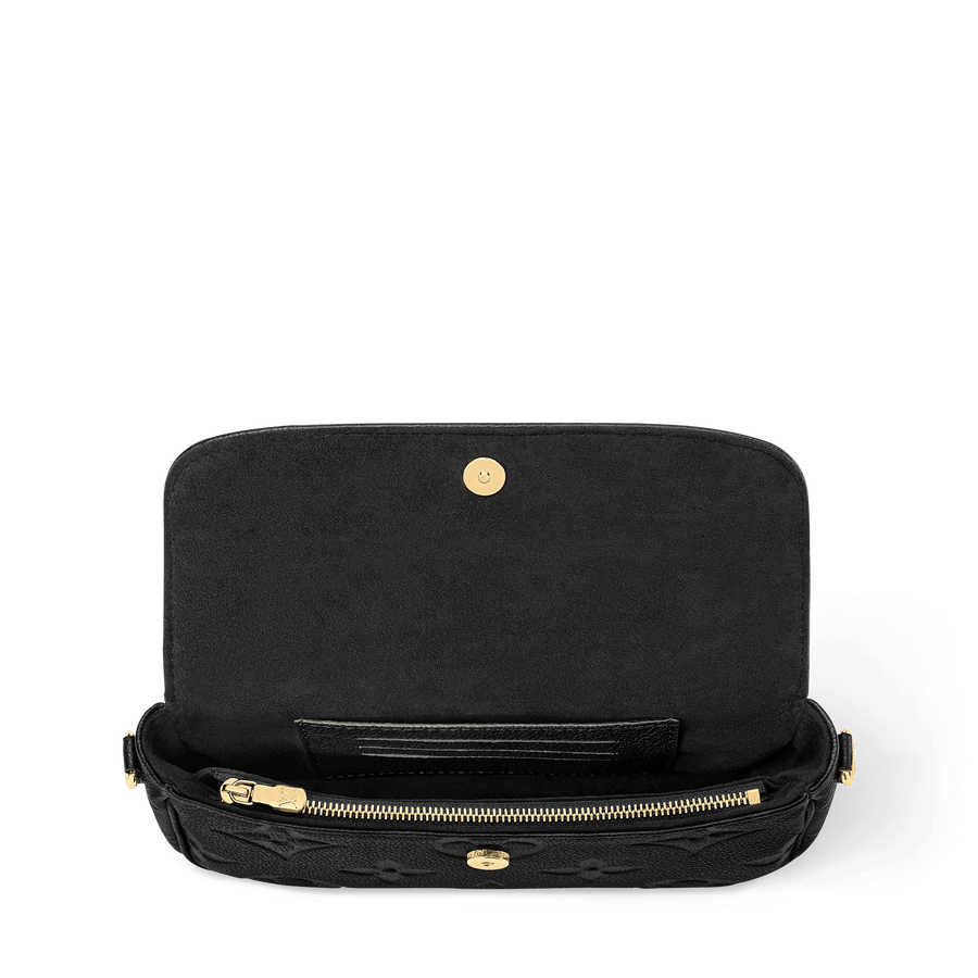 Wallet On Chain Ivy Black Monogram Empreinte Leather Crossbody Bag M82154