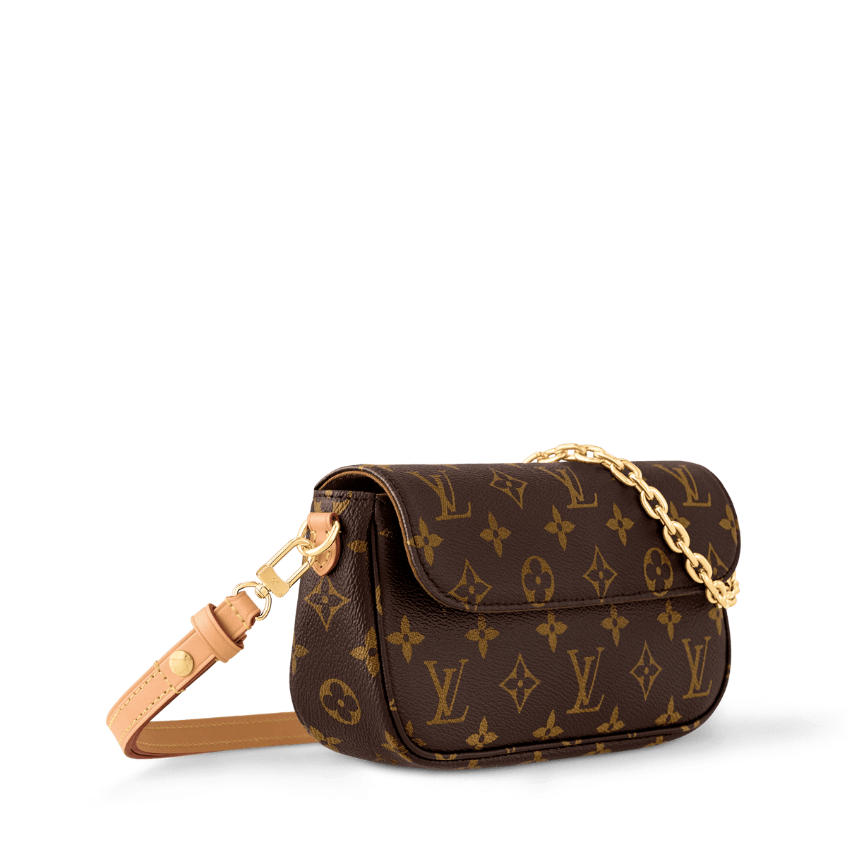 On Chain Ivy Monogram Canvas Chain Wallet