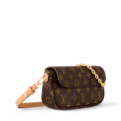 On Chain Ivy Monogram Canvas Chain Wallet