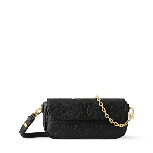 Wallet On Chain Ivy Black Monogram Empreinte Leather Crossbody Bag M82154