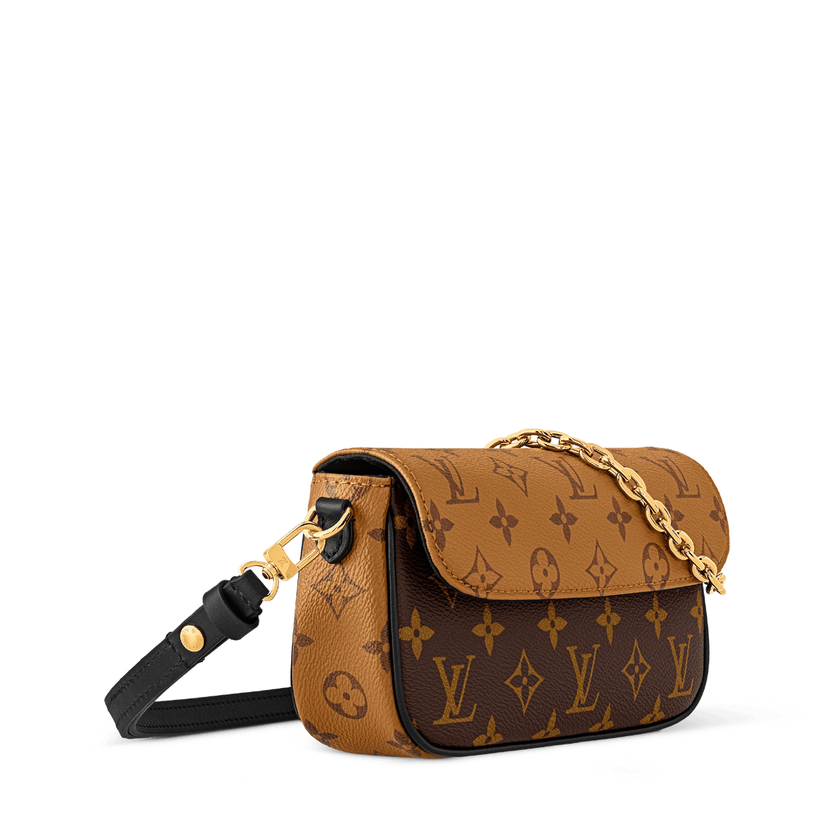 On Chain Ivy Monogram Reverse Canvas Chain Wallet