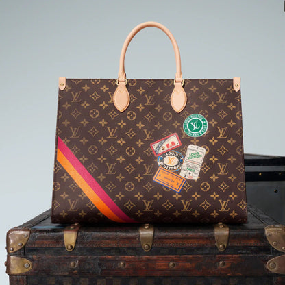 OnTheGo GM Monogram Monogram Reverse Canvas Tote Bag