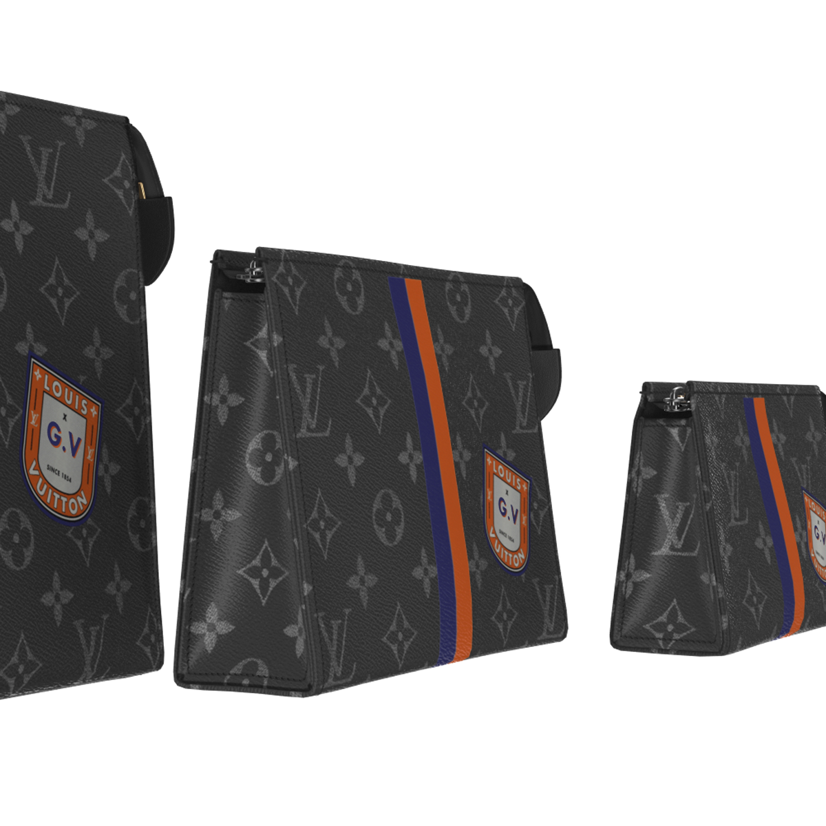 Trio Toilet Pouch Mon Monogram P01957 Collection