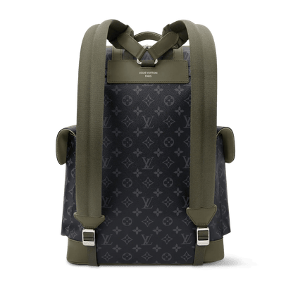 Christopher MM Backpack Monogram Eclipse Canvas Khaki Shoes