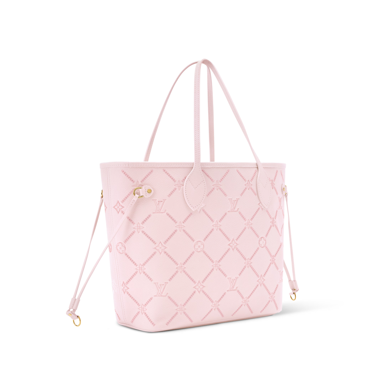 Neverfull MM Light Bliss Monogram Empreinte Leather Tote Bag M28527