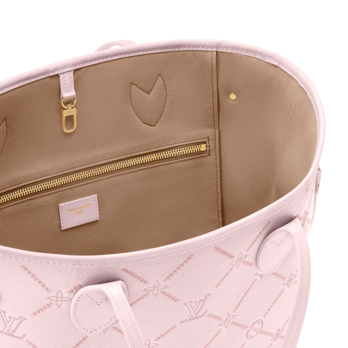 Neverfull MM Light Bliss Monogram Empreinte Leather Tote Bag M28527
