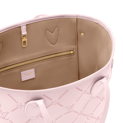 Neverfull MM Light Bliss Monogram Empreinte Leather Tote Bag M28527