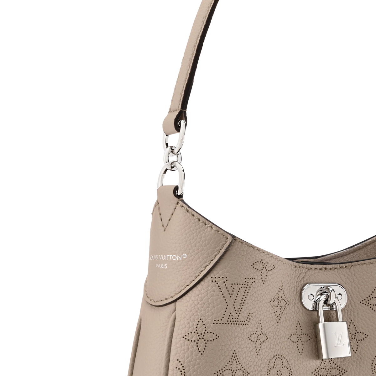 All Around PM Galet Perforated Mahina Calfskin Leather Tote Bag M27336