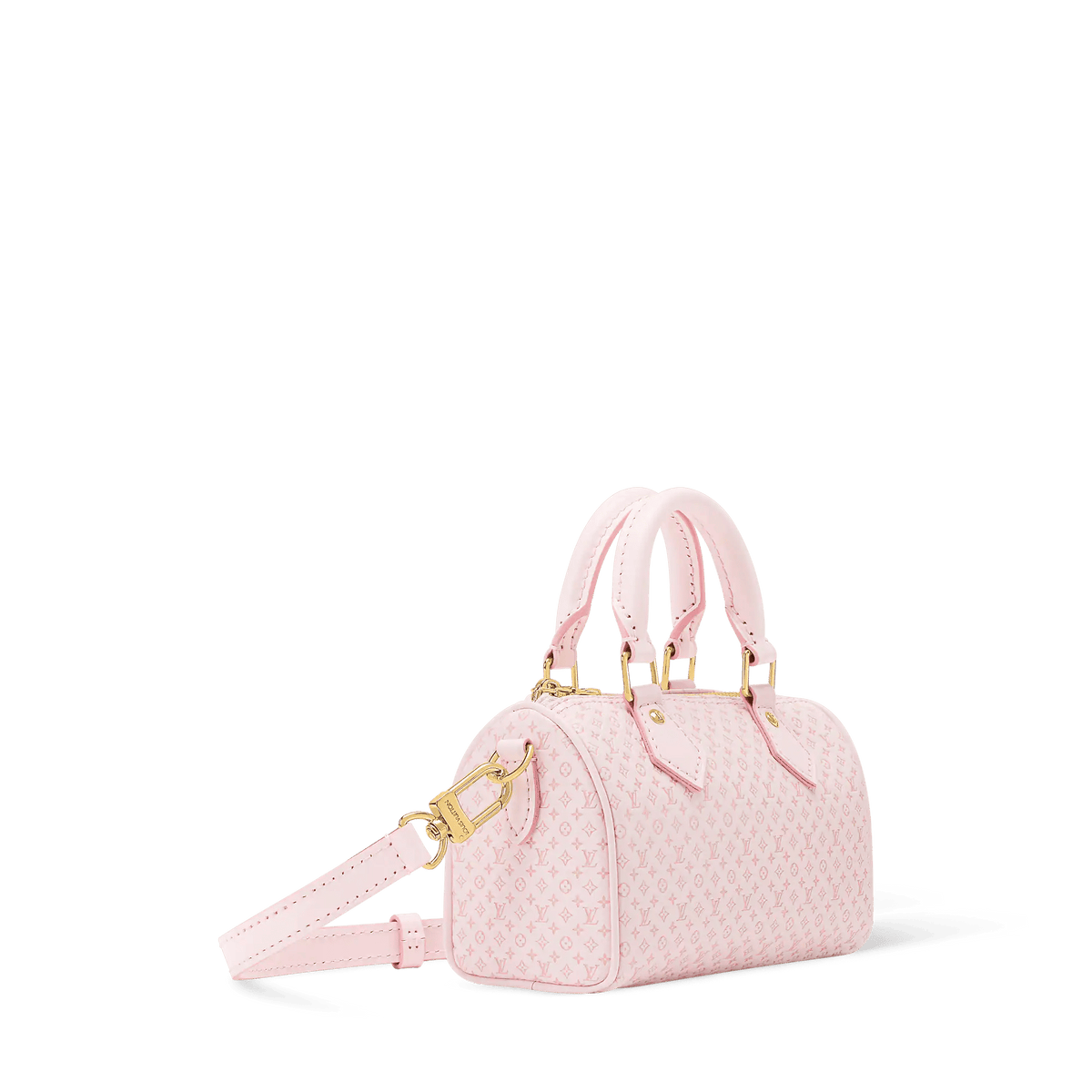 Nano Speedy Minigram Light Bliss Calfskin Nano Bag