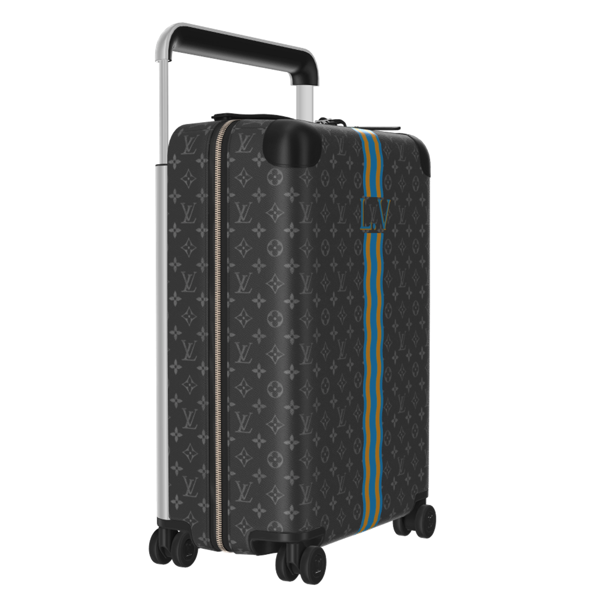 Horizon 55 Rolling Suitcase Monogram Eclipse M10145 Collection