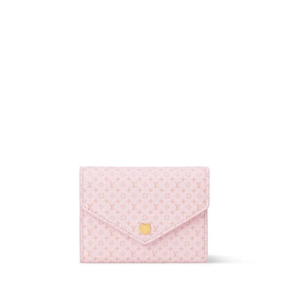 Victorine Minigram Calfskin Compact Wallet M29412