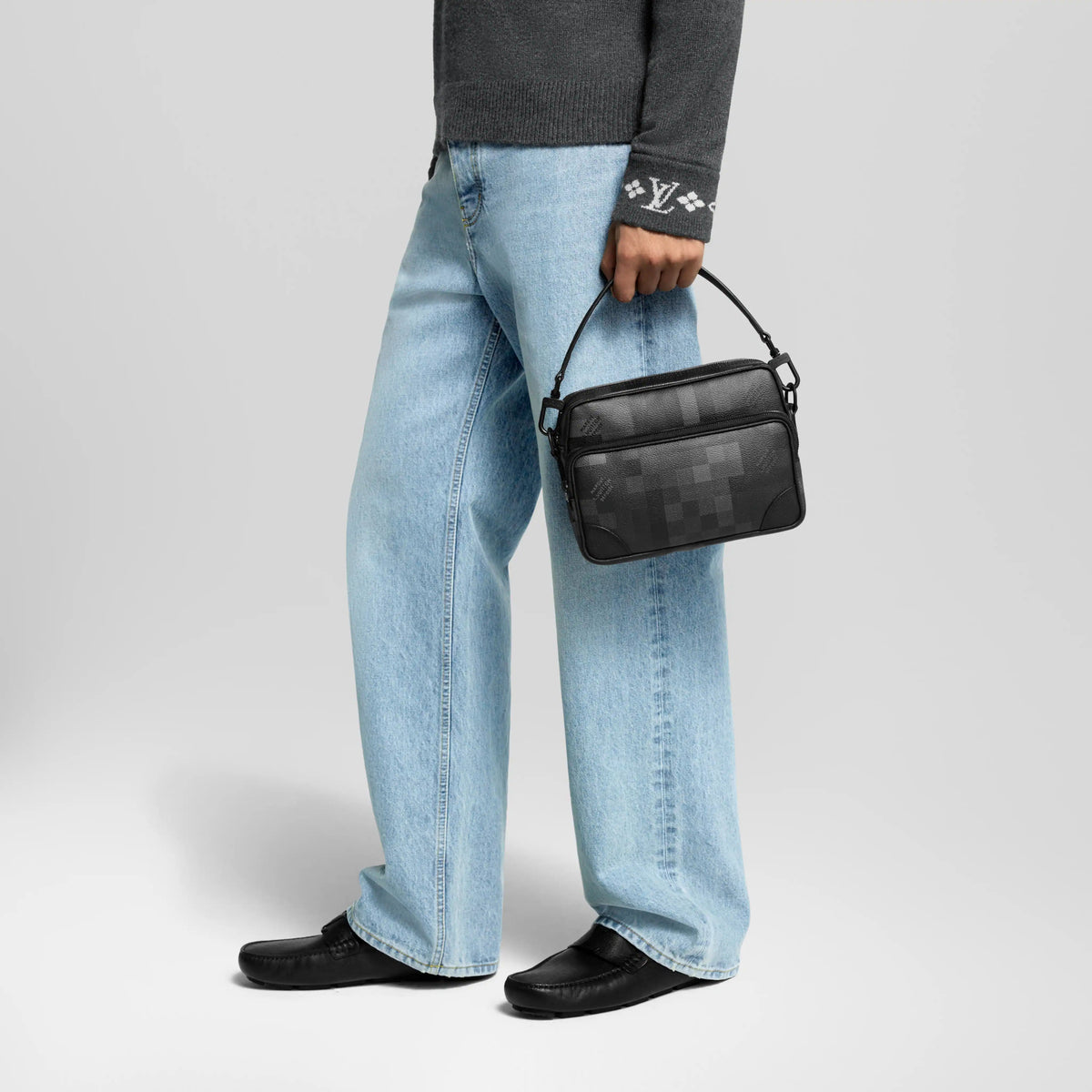 Nil Messenger Black Shoes