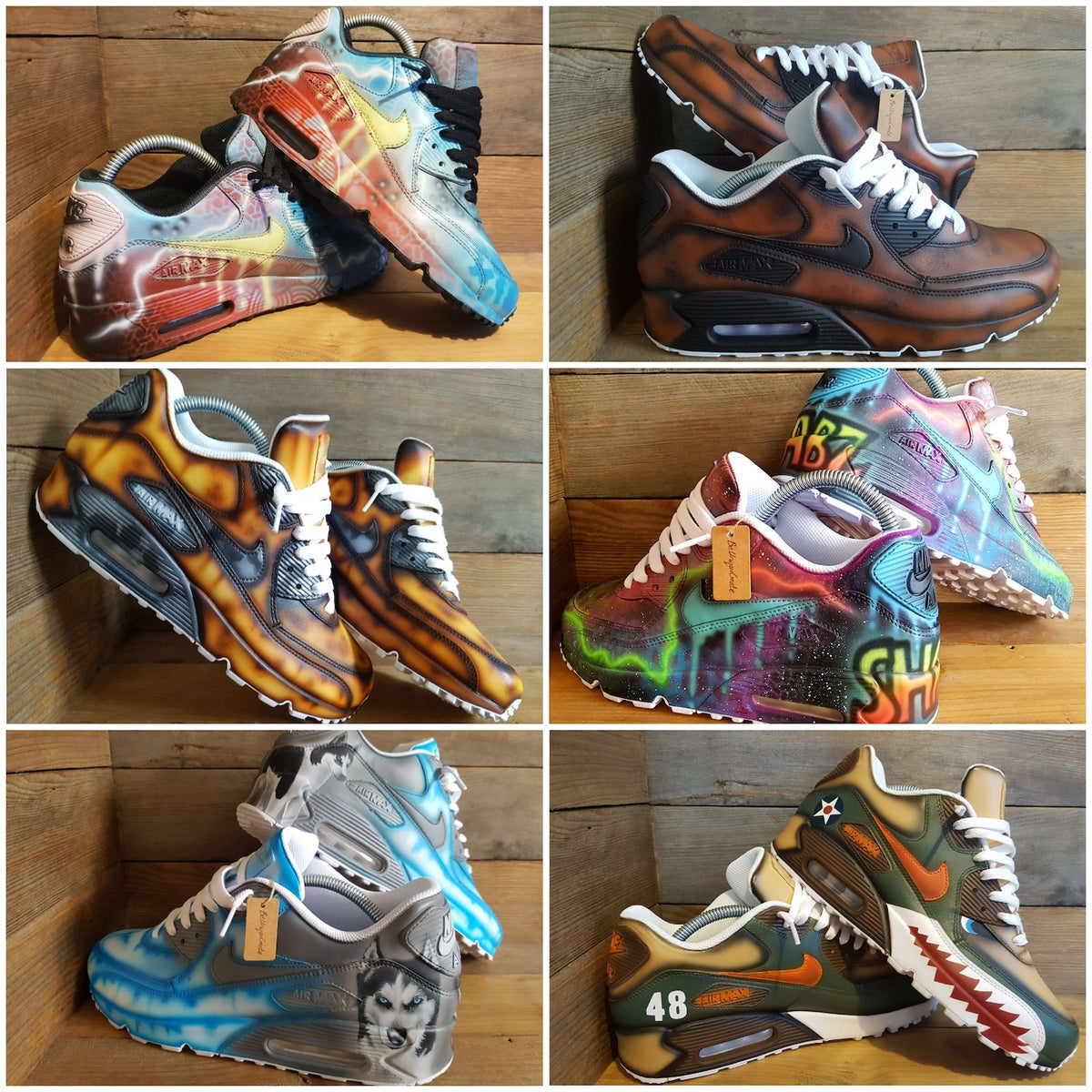 Custom Painted Air Max 90/Sneakers/Shoes/Kicks/Premium/Personalised/Classic Drip-Neon Green
