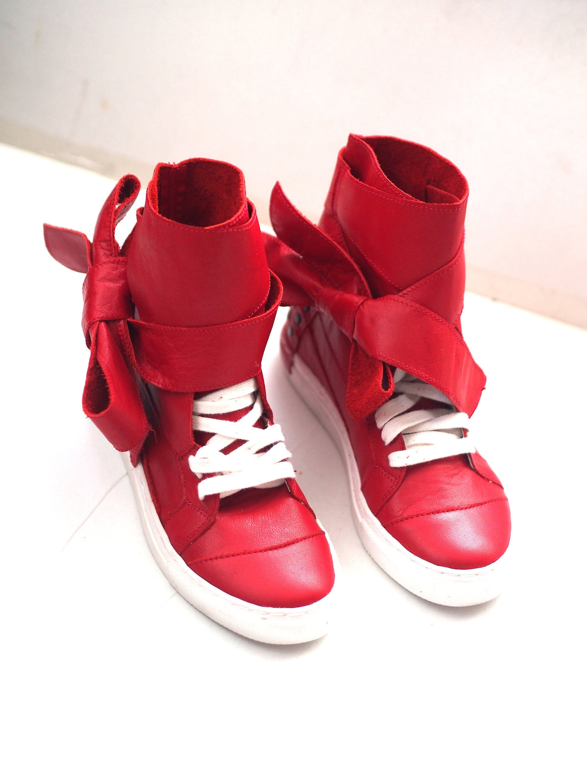 Women genuine leather sneakers,Red genuine leather sneakers,red leather sneakers,women leather sneakers