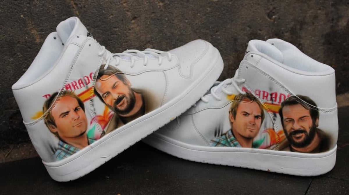 Individual Custom Dac Crew High tops "YOUR OWN DESIGN" unique handpainted Sneaker Art