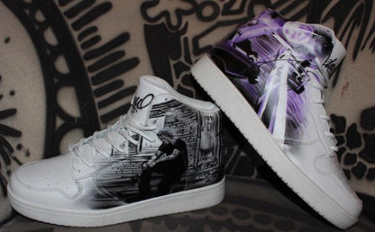 Individual Custom Dac Crew High tops "YOUR OWN DESIGN" unique handpainted Sneaker Art