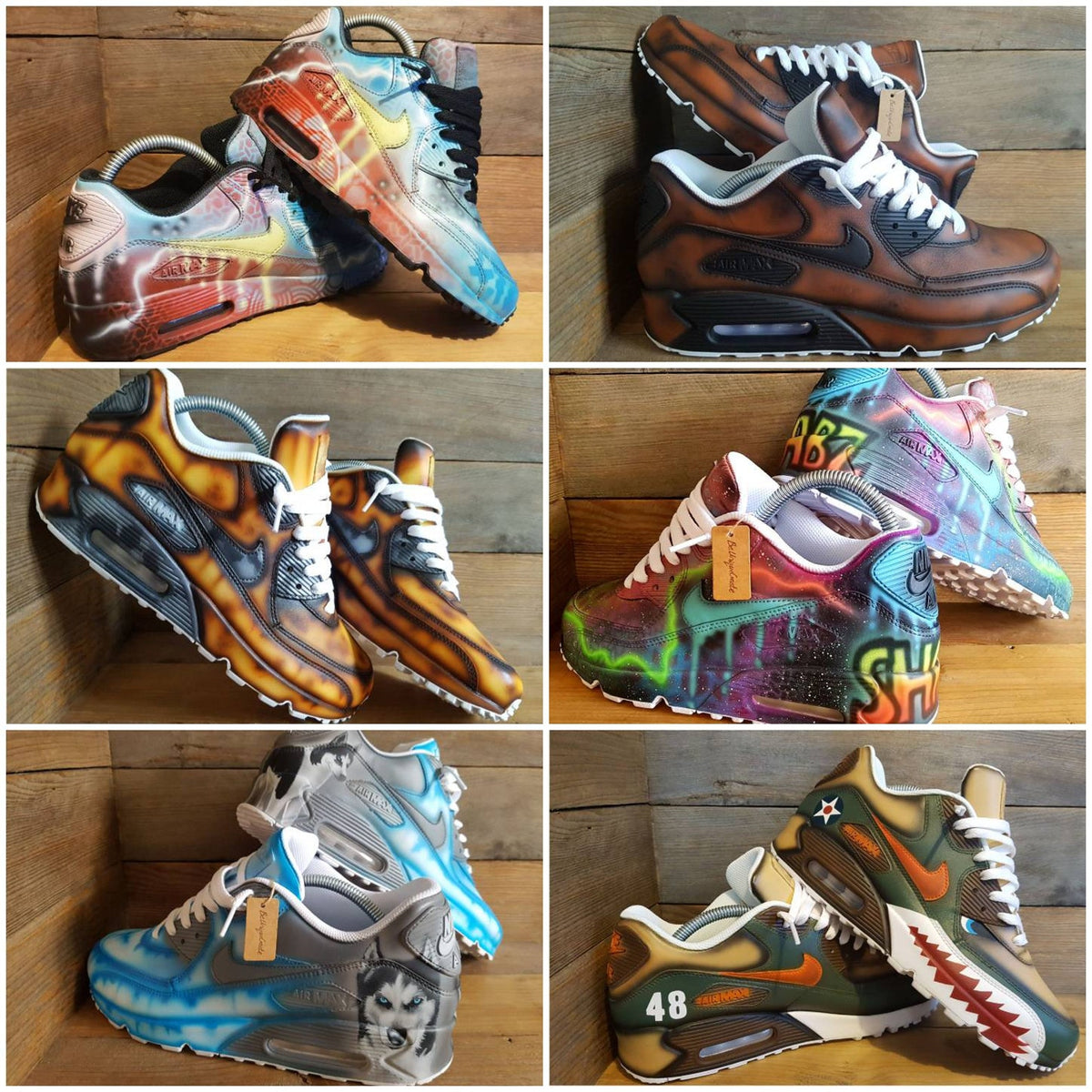 Custom Painted Air Max 90/Sneakers/Shoes/Kicks/Premium/Personalised/Dripping Gold