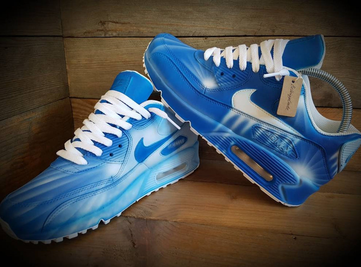 Custom Painted Childrens Air Max 90 Shoes/Baby/Infant/Toddler/Personalised/Premium