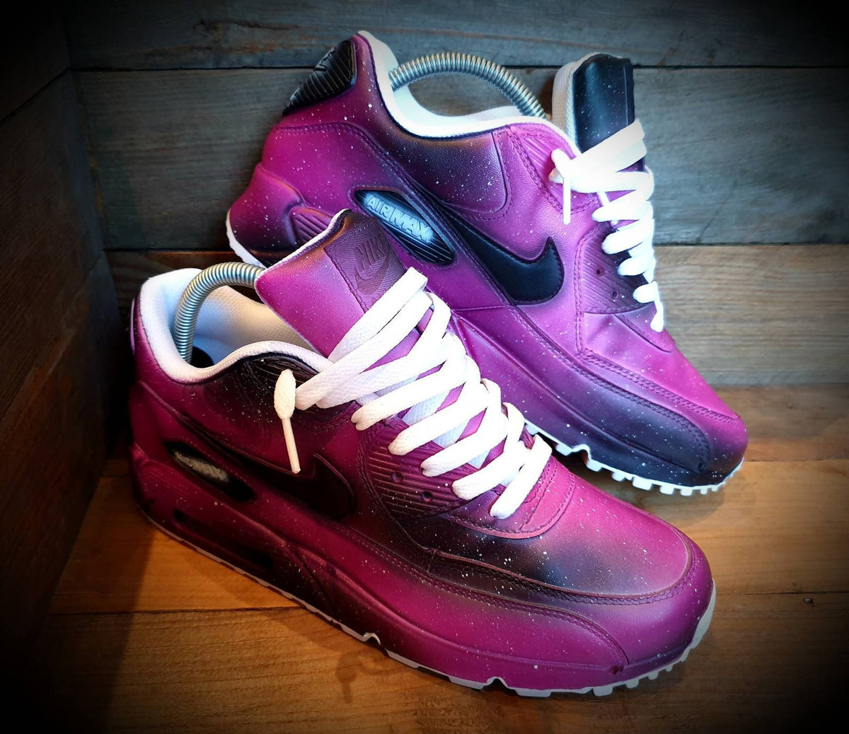 Custom Painted Air Max 90/Sneakers/Shoes/Kicks/Premium/Personalised/Space/New Galaxy