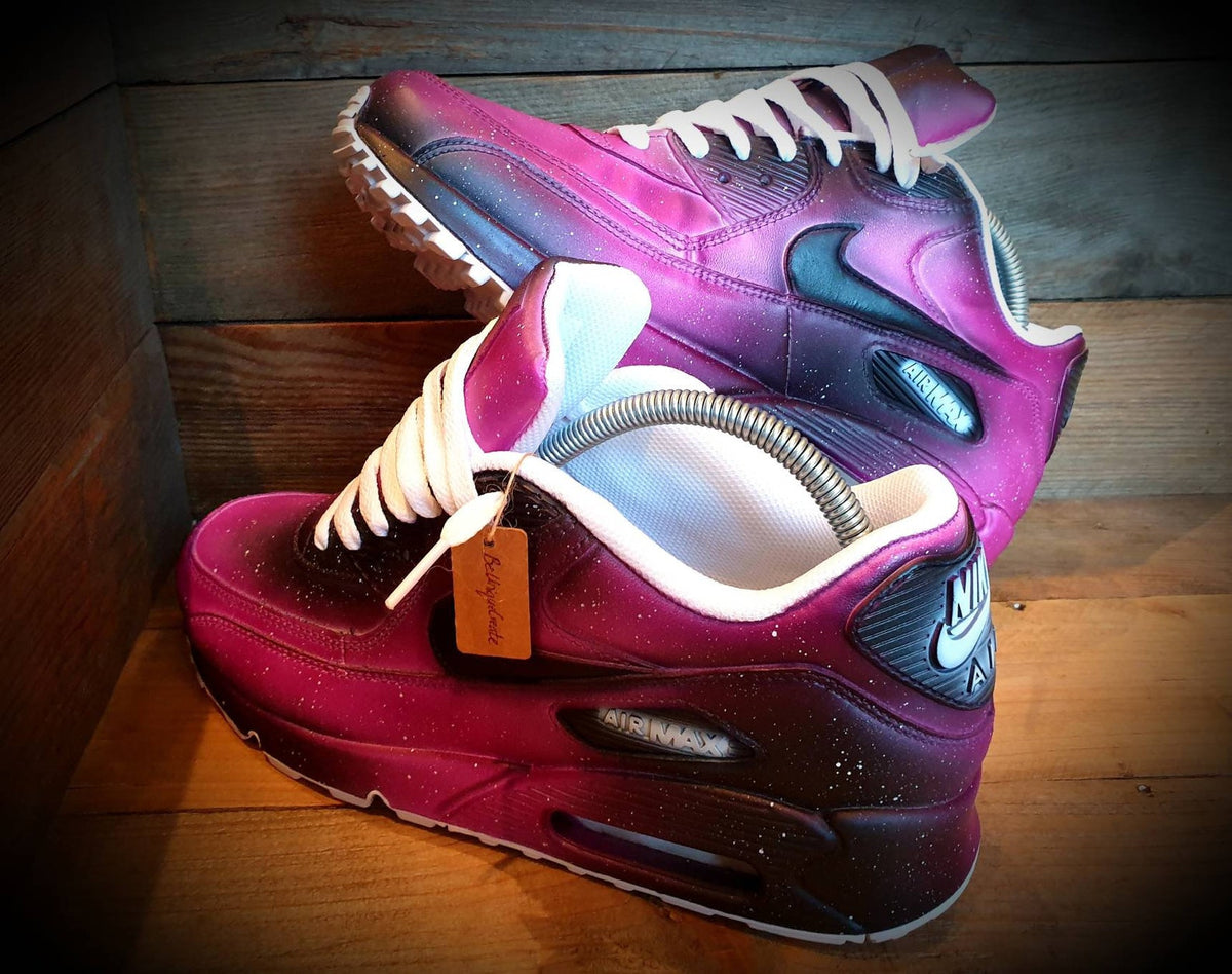 Custom Painted Air Max 90/Sneakers/Shoes/Kicks/Premium/Personalised/Space/New Galaxy