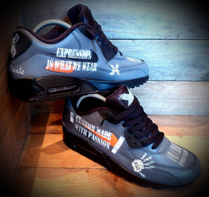 Custom Painted Air Max 90/Sneakers/Shoes/Kicks/Premium/Personalised/The Unique One