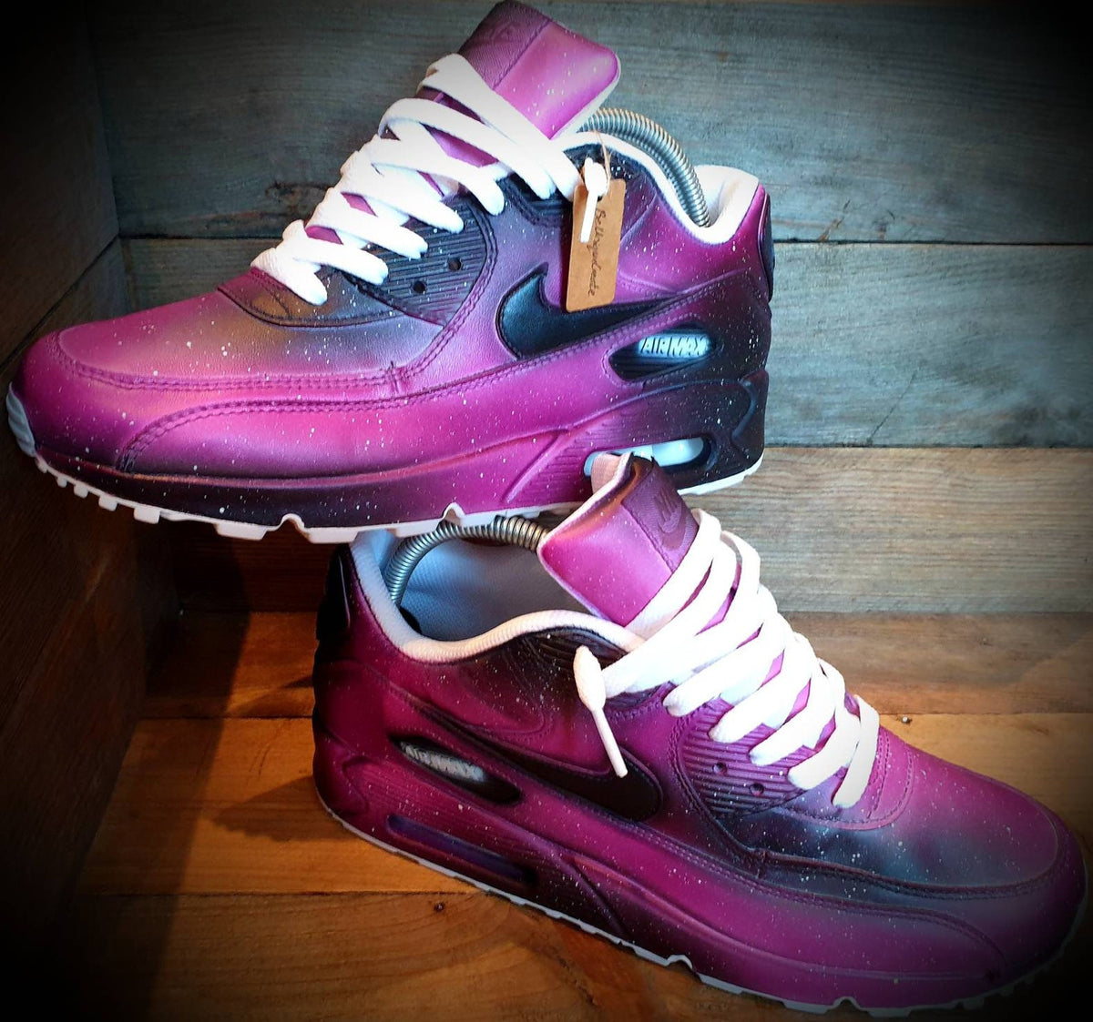 Custom Painted Air Max 90/Sneakers/Shoes/Kicks/Premium/Personalised/Space/New Galaxy