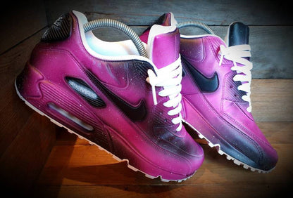 Custom Painted Air Max 90/Sneakers/Shoes/Kicks/Premium/Personalised/Space/New Galaxy