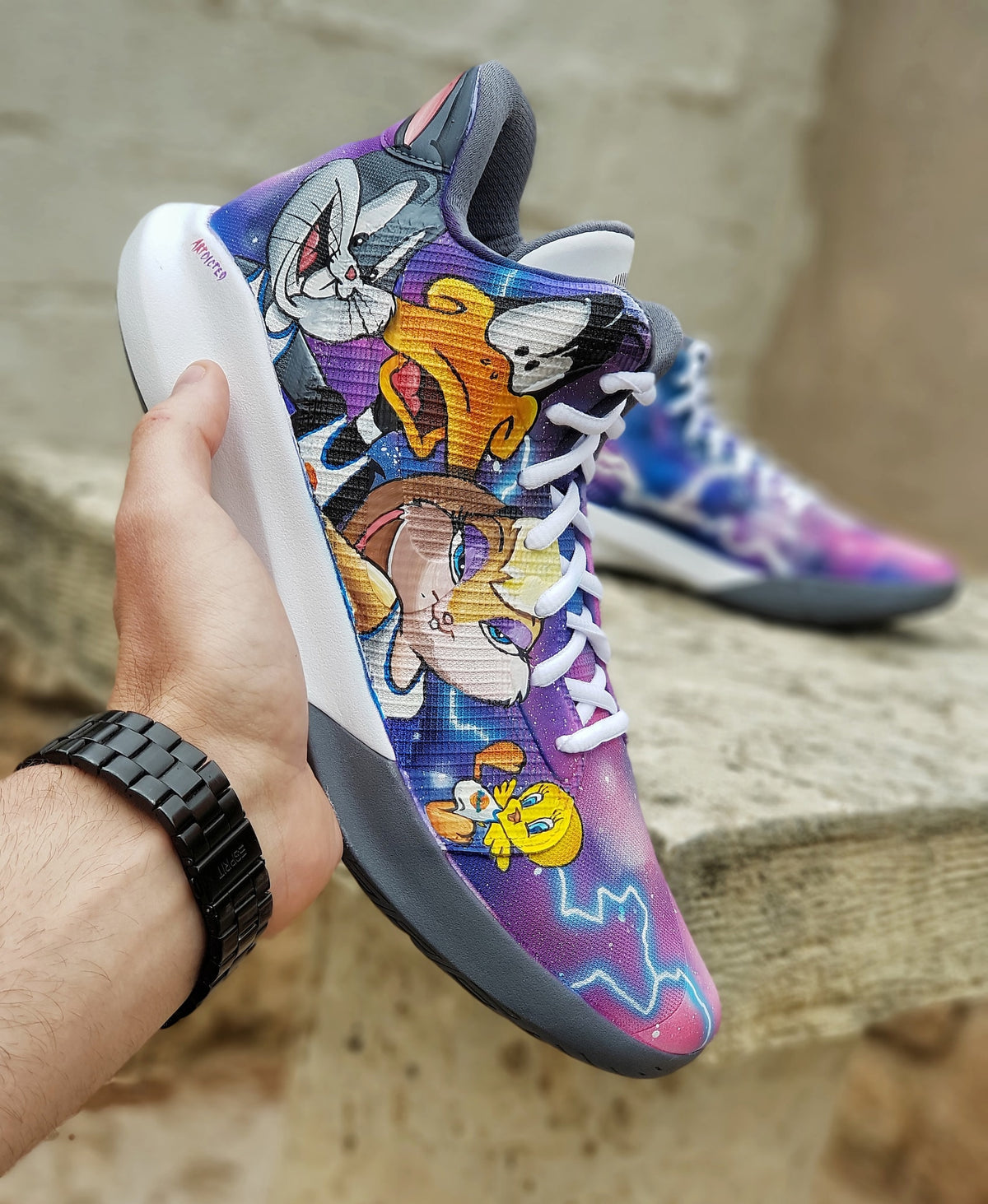 Custom Jam Shoes/ NBA /Bugs / Βasketball shoes/  MJ / Basketball
