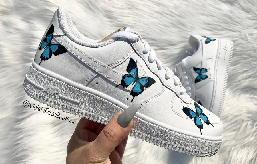 Butterfly Nike Air Force One Women's Custom Sneakers Nike Shoes AF1
