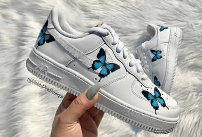 Butterfly Nike Air Force One Women's Custom Sneakers Nike Shoes AF1