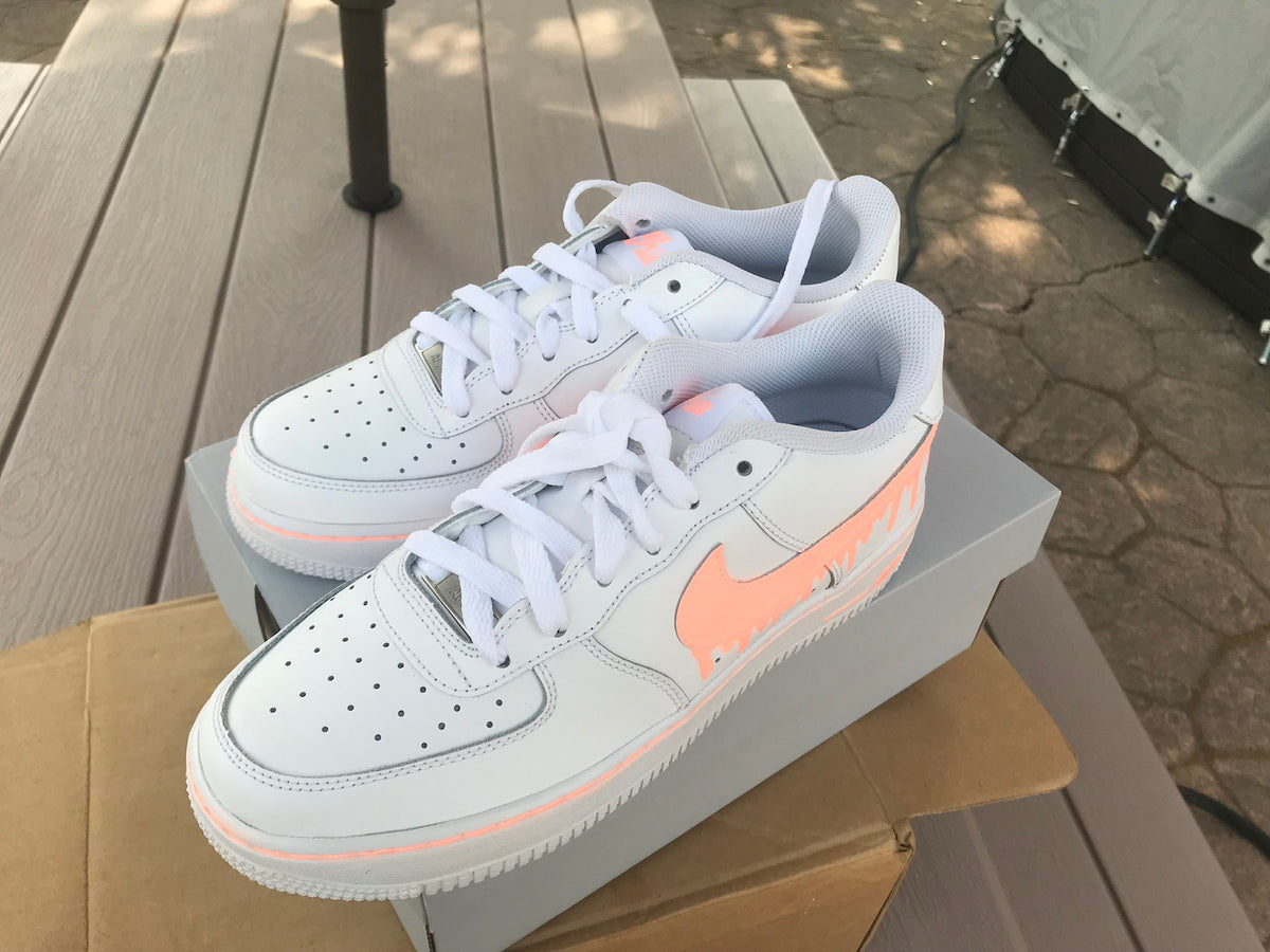 Nike Air Force 1 Painted Custom, Nike Drip, Drip Custom Painted Women Nikes, Custom Shoes, *READ DESCRIPTION*