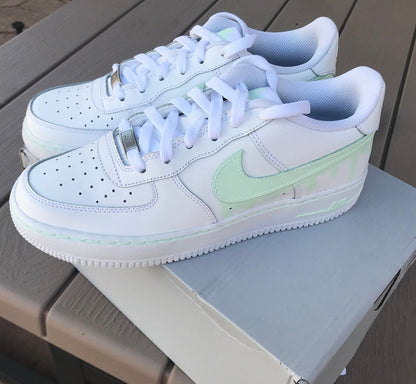 Nike Air Force 1 Painted Custom, Nike Drip, Drip Custom Painted Women Nikes, Custom Shoes, *READ DESCRIPTION*
