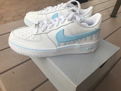 Nike Air Force 1 Painted Custom, Nike Drip, Drip Custom Painted Women Nikes, Custom Shoes, *READ DESCRIPTION*