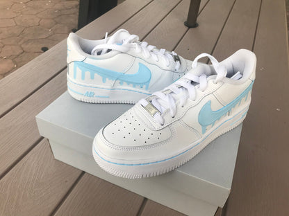 Nike Air Force 1 Painted Custom, Nike Drip, Drip Custom Painted Women Nikes, Custom Shoes, *READ DESCRIPTION*