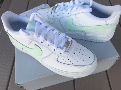 Nike Air Force 1 Painted Custom, Nike Drip, Drip Custom Painted Women Nikes, Custom Shoes, *READ DESCRIPTION*