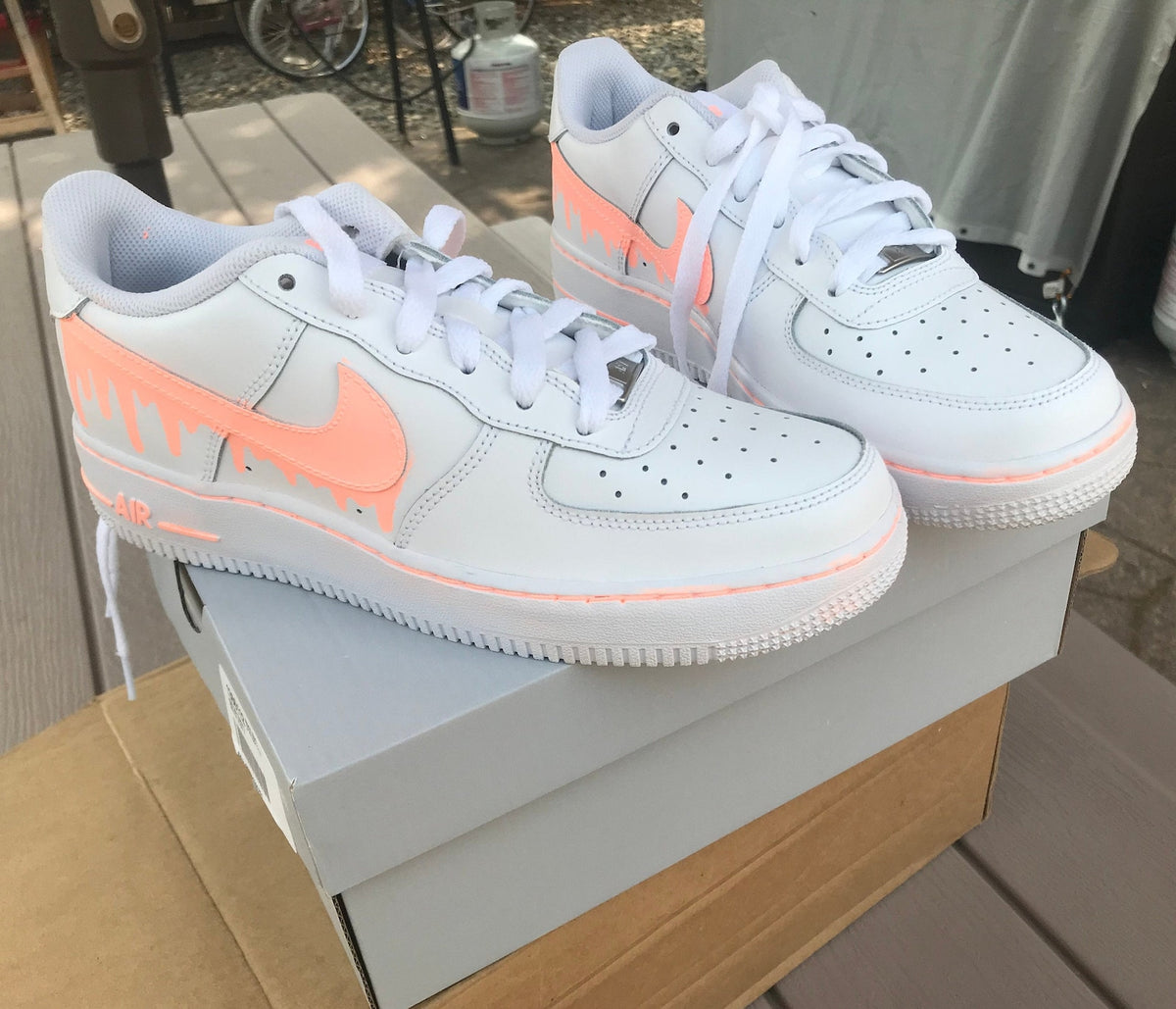 Nike Air Force 1 Painted Custom, Nike Drip, Drip Custom Painted Women Nikes, Custom Shoes, *READ DESCRIPTION*