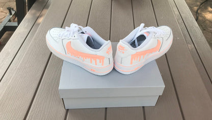 Nike Air Force 1 Painted Custom, Nike Drip, Drip Custom Painted Women Nikes, Custom Shoes, *READ DESCRIPTION*