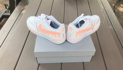 Nike Air Force 1 Painted Custom, Nike Drip, Drip Custom Painted Women Nikes, Custom Shoes, *READ DESCRIPTION*