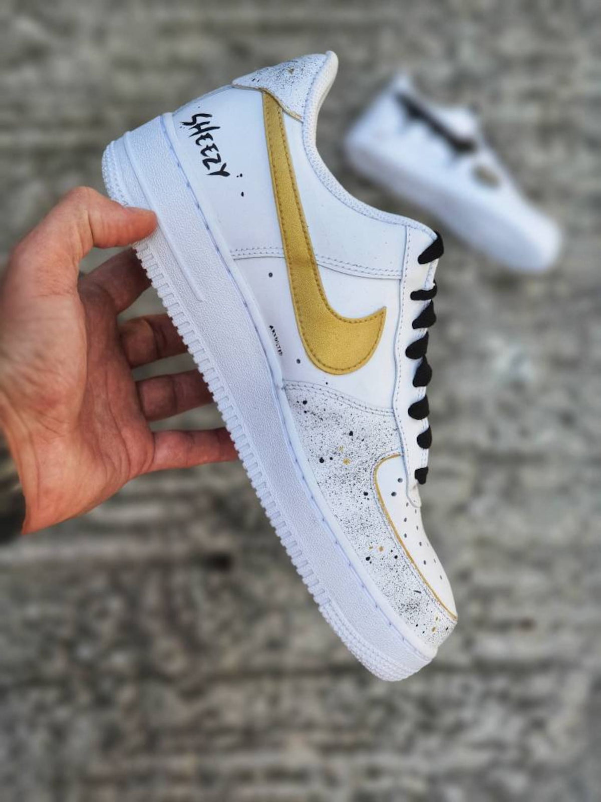 Custom Drip Nike Swoosh/ Custom shoes/ Drip / Hand painted AF1/Nike Custom kicks/ Handmade sneakers/ Custom Swoosh