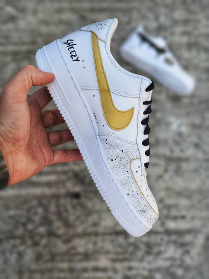Custom Drip Nike Swoosh/ Custom shoes/ Drip / Hand painted AF1/Nike Custom kicks/ Handmade sneakers/ Custom Swoosh