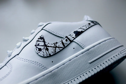 Black Splatter Air Force 1 | Nike Af1 Custom